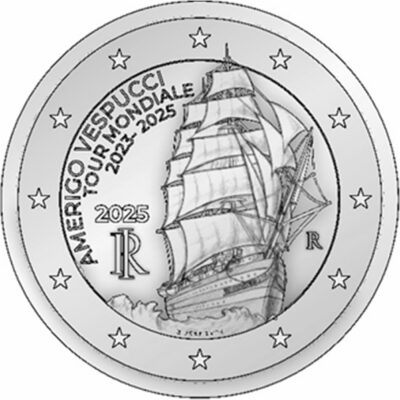 2025 - Italie - Tour du monde du voilier-école Amerigo Vespucci 2023-2025